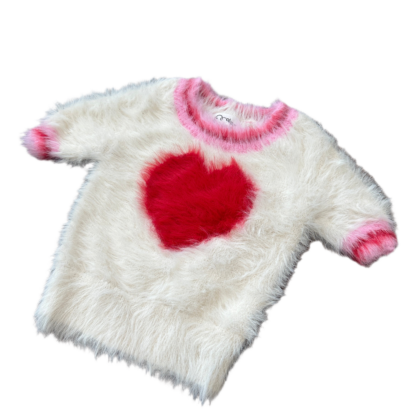 Fuzzy Heart Toddler Tee