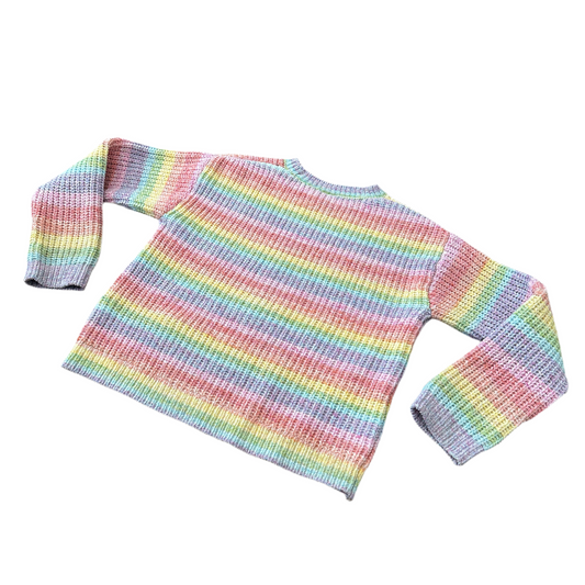 Rainbow Knit Sweater