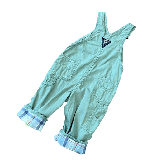 Oshkosh Plaid Lined Overalls
