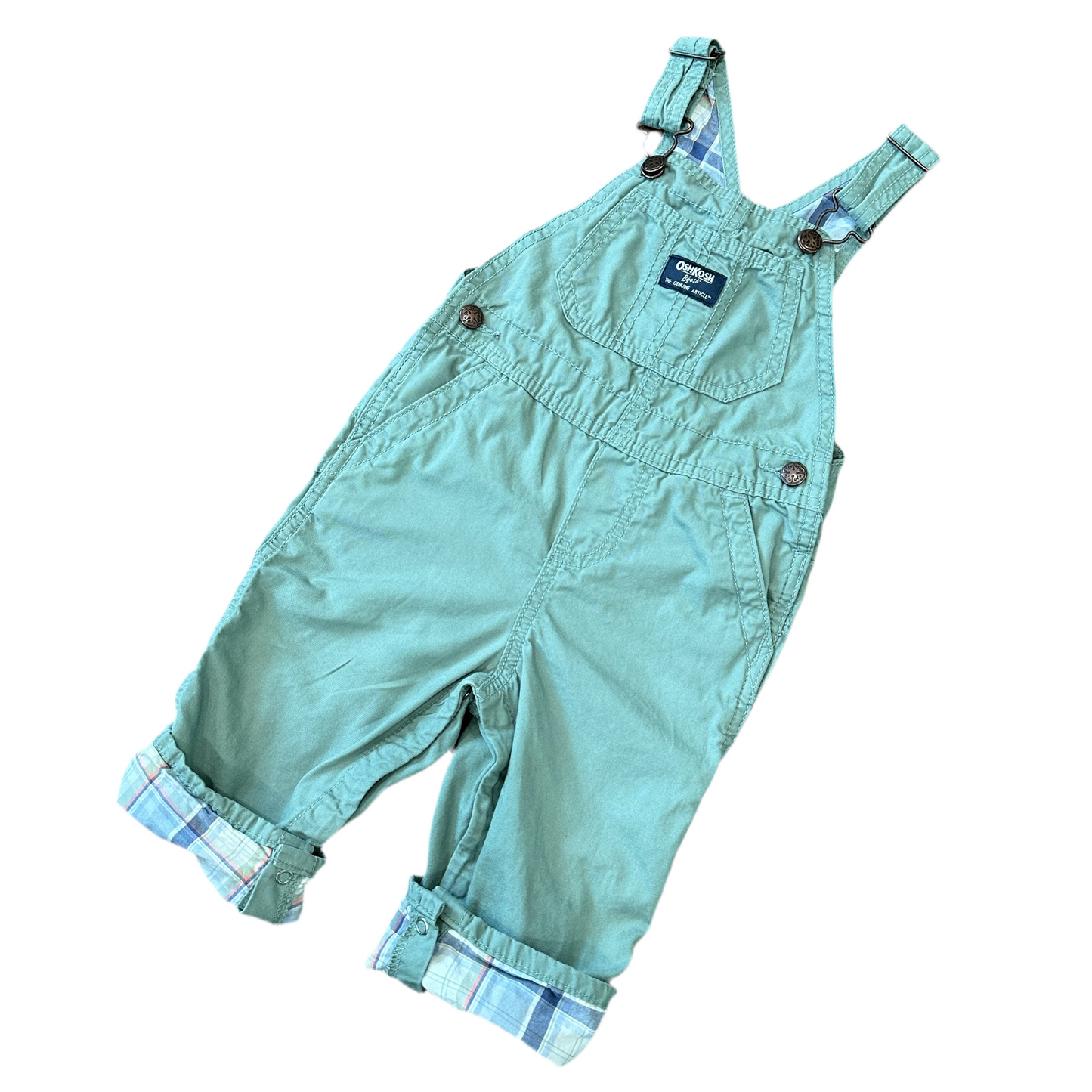 Oshkosh Plaid Lined Overalls