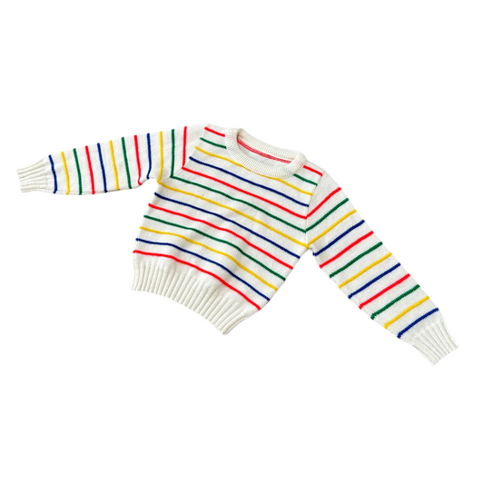 Vintage Striped Knit Sweater