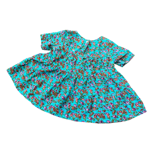 Ribbed Floral Dress
