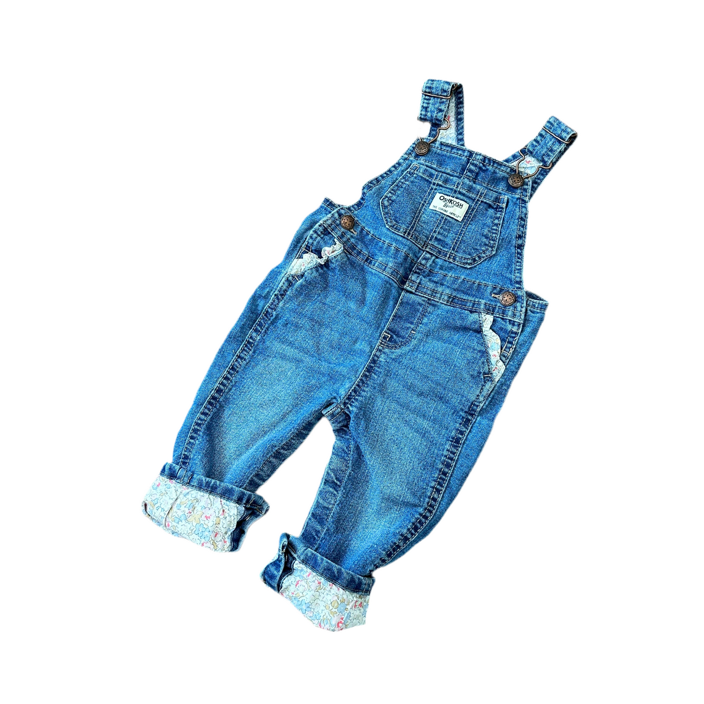 Oshkosh Floral Lined Overalls
