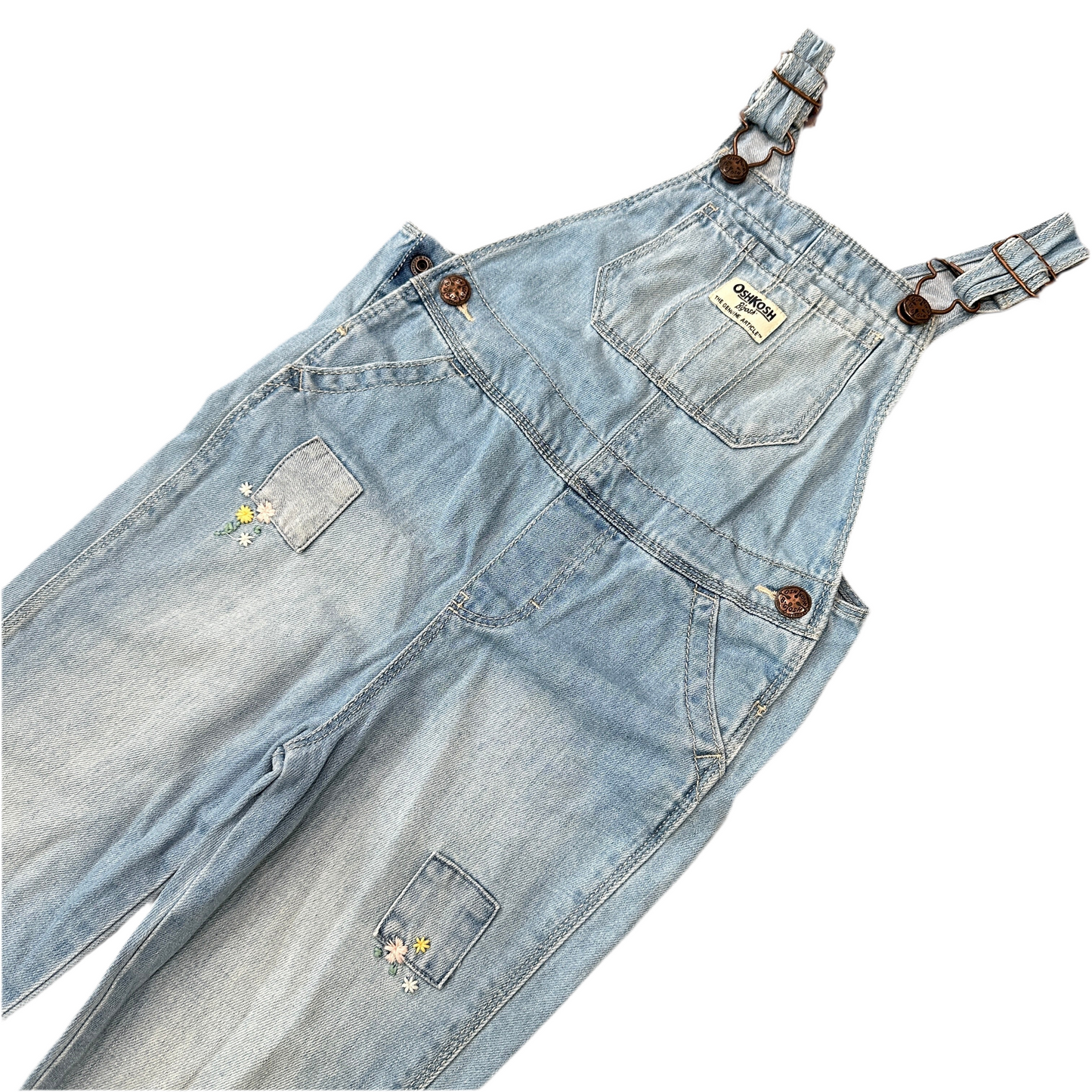 OshKosh Floral Patchwork Overalls
