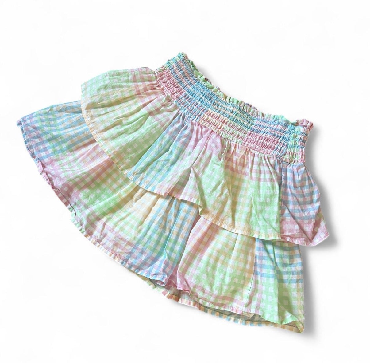 Gingham Layered Skirt