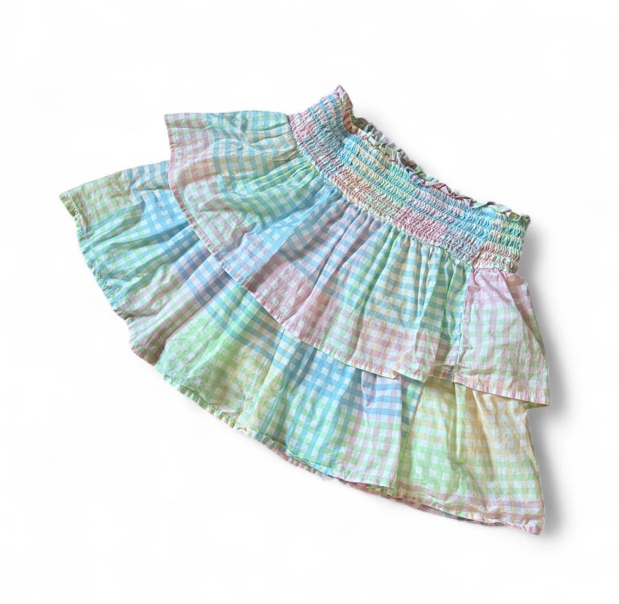 Gingham Layered Skirt