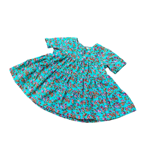 Ribbed Floral Dress