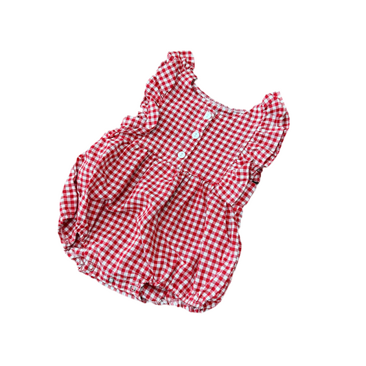 Gingham Romper